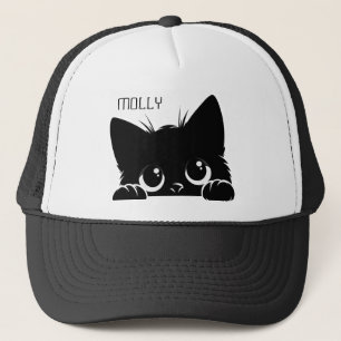 Peeking Cat Personalise Trucker Hat