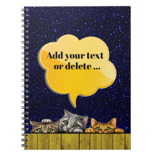 Peeking Cats Notebook