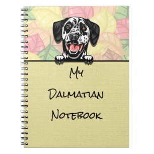 Peeking Cute Dalmatian notebook