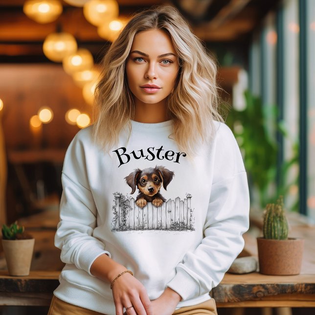 Peeking Dog Customisable Sweatshirt (Creator Uploaded)