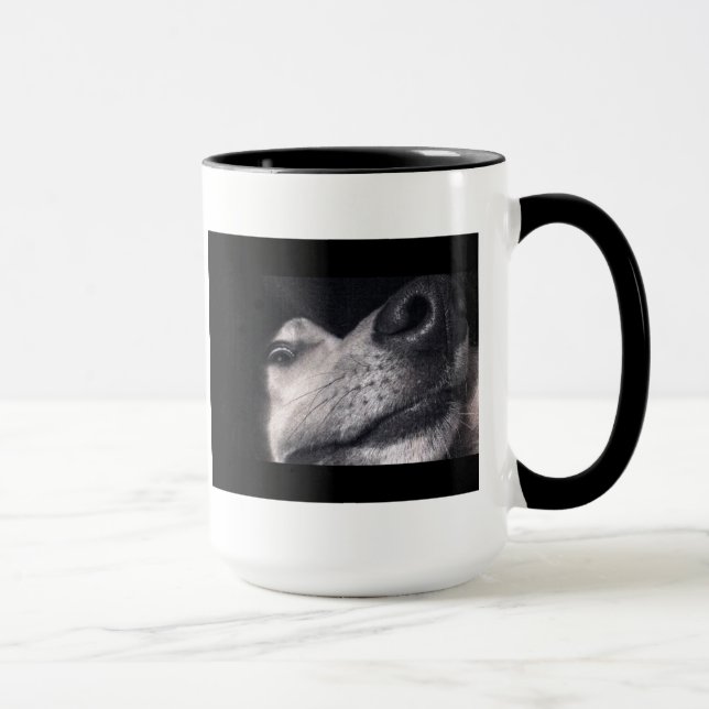 Peeking Dog Mug (Right)