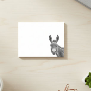 Peeking Donkey Cute Post-it Notes