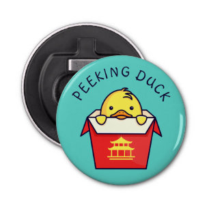 Peeking Duck Pun Bottle Opener