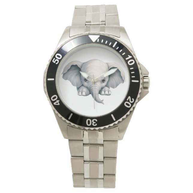 Peeking Elephant Watch (Front)