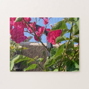 Peeking Garden Lizard Jigsaw Puzzle