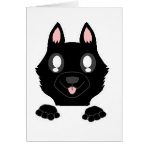 peeking german shepherd black