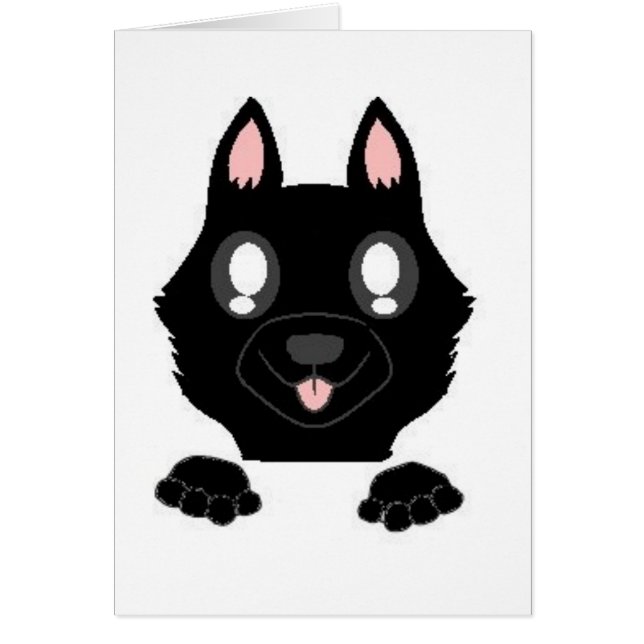 peeking german shepherd black (Front)