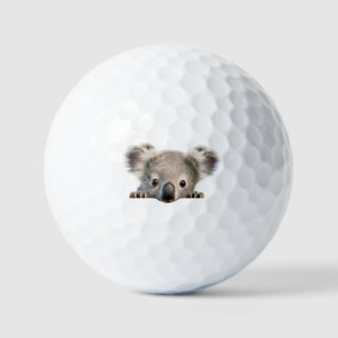 Peeking Koala Golf Balls