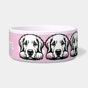 Peeking Labrador Customise Pink theme