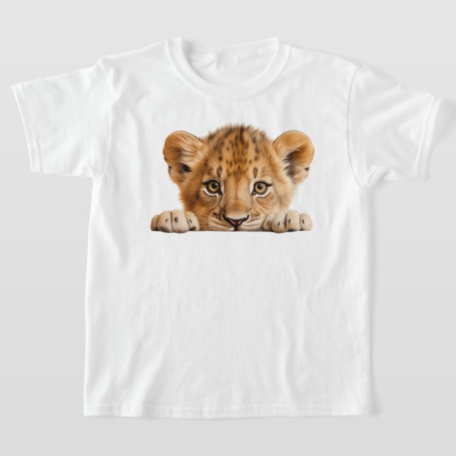 Peeking Leopard T-Shirt (Laydown)