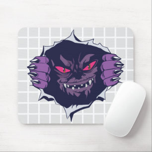 Peeking Monster Grid Mouse Pad