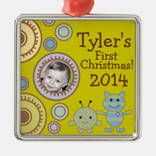 Peeking Monsters Baby's First Christmas Ornament