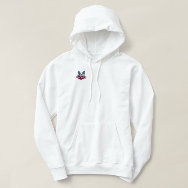 Peeking Neon Kash Rabbit Hoodie (Design Front)