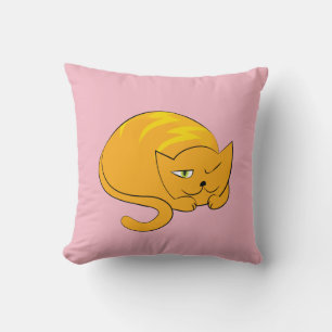 Peeking Orange Cat Cushion