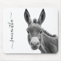 Peeking Sneaky Donkey Cute Personalised
