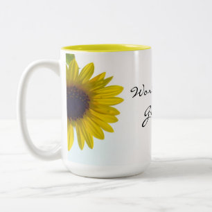 Peeking Sunflower World's Best Grandma Mug