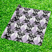 Peeking Terrier Purple Personalised Theme