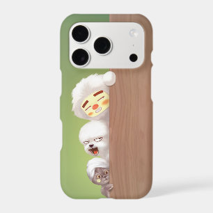 Peeking Trio: Funny Animal Stack & Smile Pup