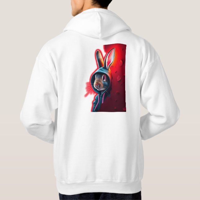 Peeking with Kash Rabbits Hoodie (Back)