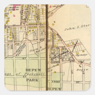 Peekskill, New York 4 Square Sticker