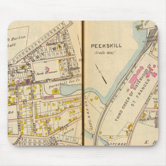Peekskill, New York Mouse Mat (Front)