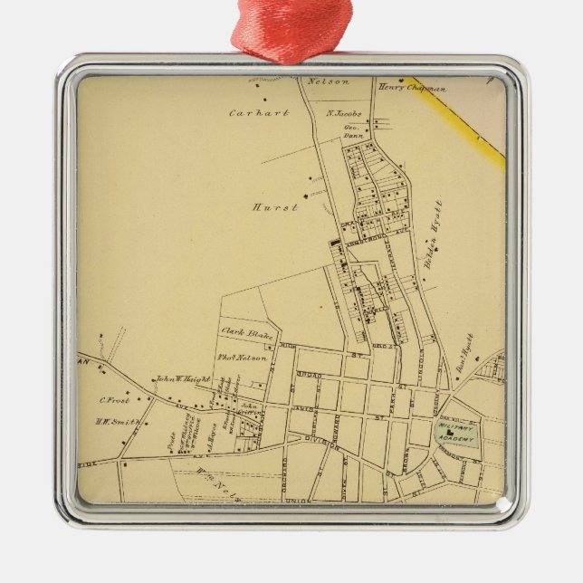 Peekskill, NY Metal Tree Decoration (Front)