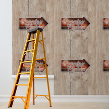 Peel and Stick country music wood sign 