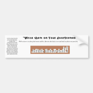 Peel and Stick Deuteronomy 6 Door Frame Sticker