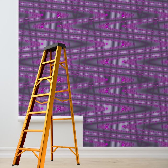 Peel and Stick Purple Pink zig-zag pattern Wallpaper (Peel and Stick Purple Pink zig-zag pattern Wallpaper)