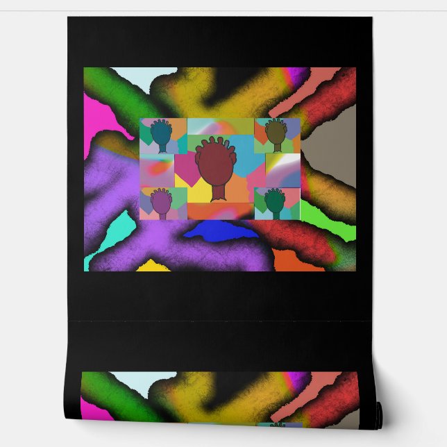 Peel and Stick Wallpaper 20 - Stained Glass (Unrolling)