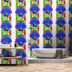 Peel and Stick Wallpaper 68 - Mellow Yellow/White