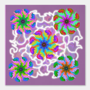 Peel and Stick Wallpaper 6 - Vibrant Flowers