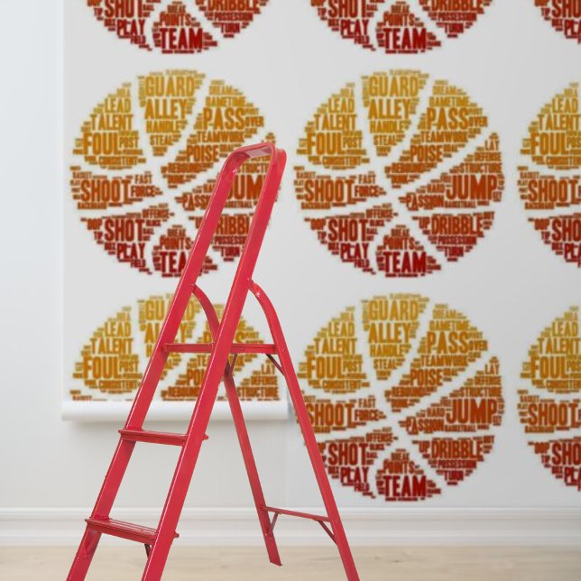 Peel and stick wallpaper Basketball graphic  (Peel and stick wallpaper Basketball graphic Wallpaper)