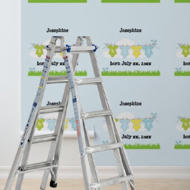 Peel and stick wallpaper Nursery Baby Blue  (Creator Uploaded)