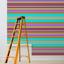 Peel and Stick Wallpaper Pink Blue Purple Stripe 