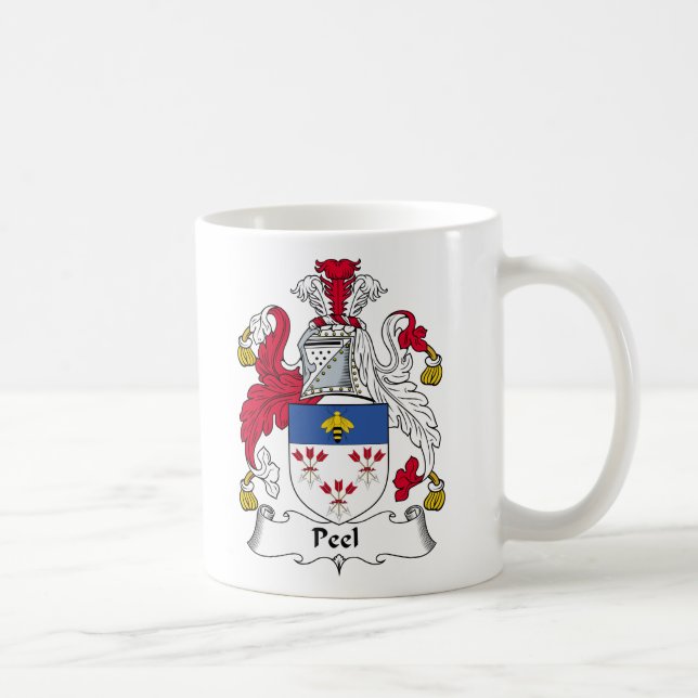 Peel Family Crest Coffee Mug (Right)