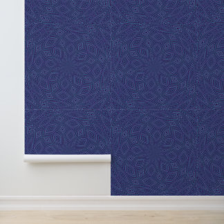  Peel Stick Blue Diamonds Circles Geometric Wallpaper