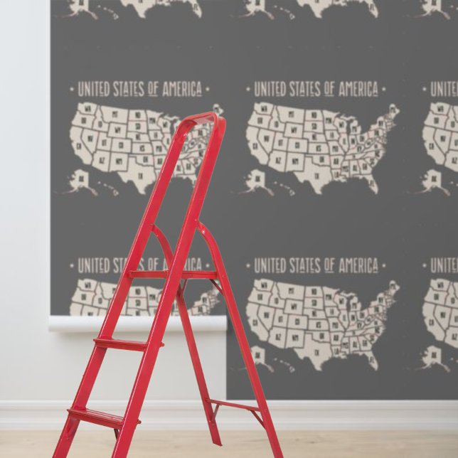 Peel Stick United States of America Map  Wallpaper (Peel Stick United States of America Map Wallpaper)