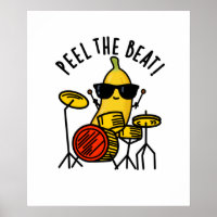 Peel The Beat Funny Banana Drummer Pun
