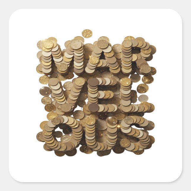 Peelable Gold MARVELS Sticker Design (Front)