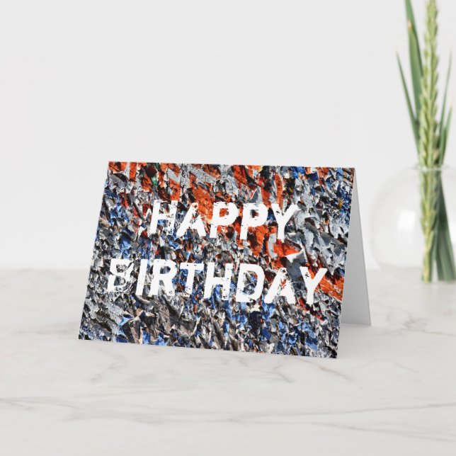 Peeled birthday card (Front)