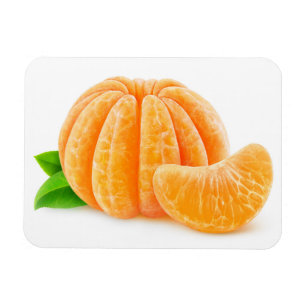 Peeled tangerine magnet