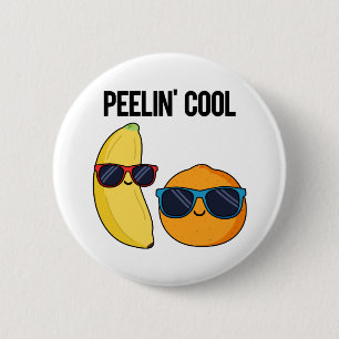 Peelin Cool Cute Fruit Pun 6 Cm Round Badge