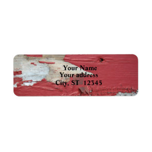 Peeling Paint Address Label
