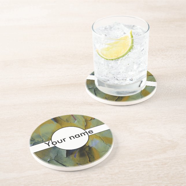 Peeling paint coaster (Side)