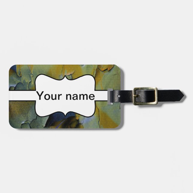Peeling paint luggage tag (Front Horizontal)