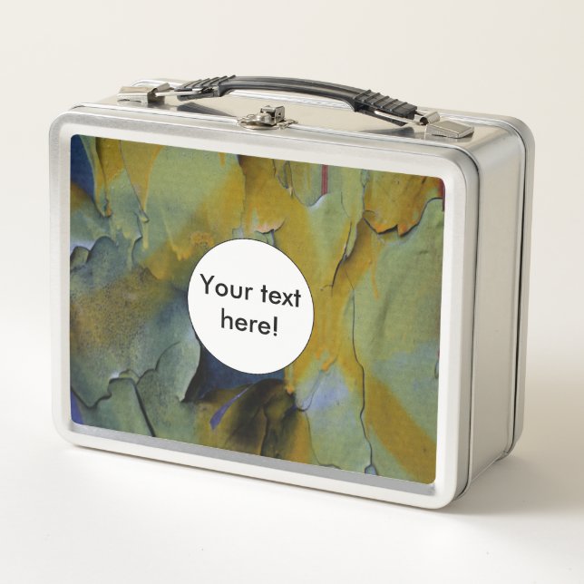 Peeling paint metal lunch box (Front)