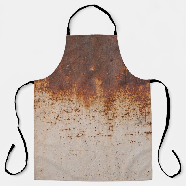 Peeling paint, rusty wall texture. apron (Front)