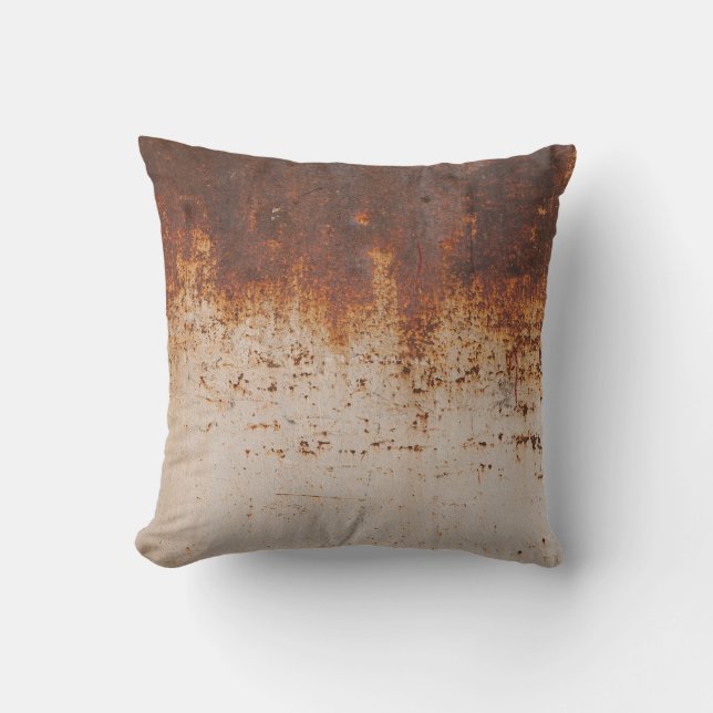 Peeling paint, rusty wall texture. cushion (Front)