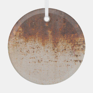 Peeling paint, rusty wall texture. glass tree decoration